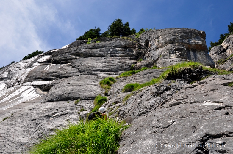 2-te Felsstufe - Klettersteig Flims