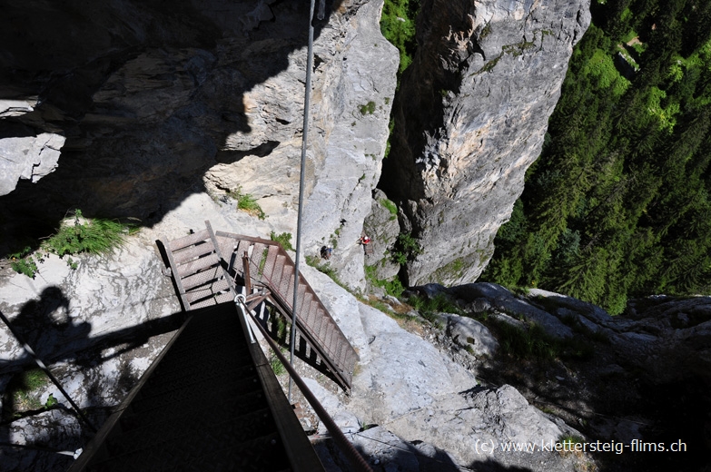 via ferrata Flims - Meilerstein