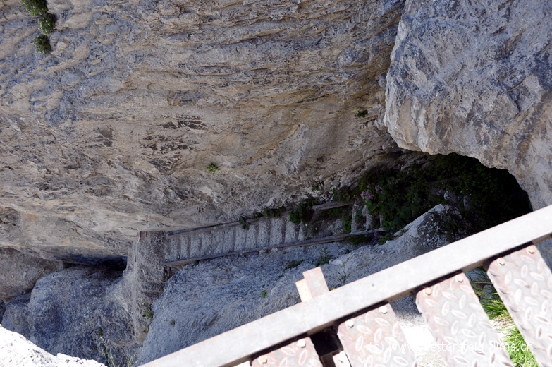 Teilstück der alten Klettersteigroute