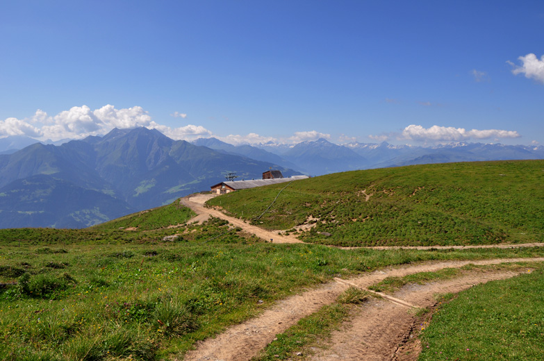 Auf dem Weg von der Alp Flimserstein auf den Cassons